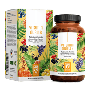 Vitaminquelle: All in One Multivitamin mit 35 Vitaminen, Pflanzen- & Mineralstoffen
